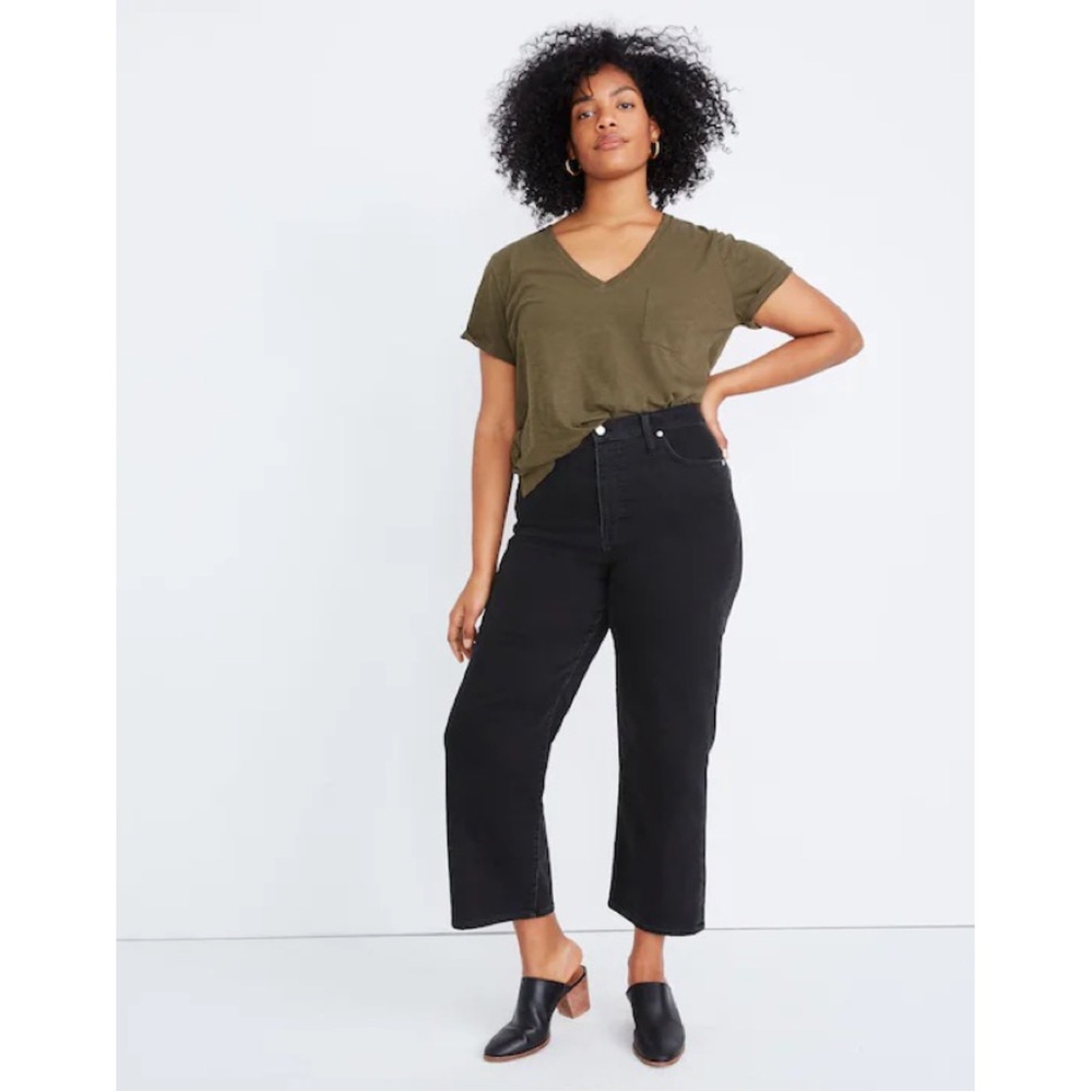 Madewell Slim Wide-Leg Jeans in Lunar Wash